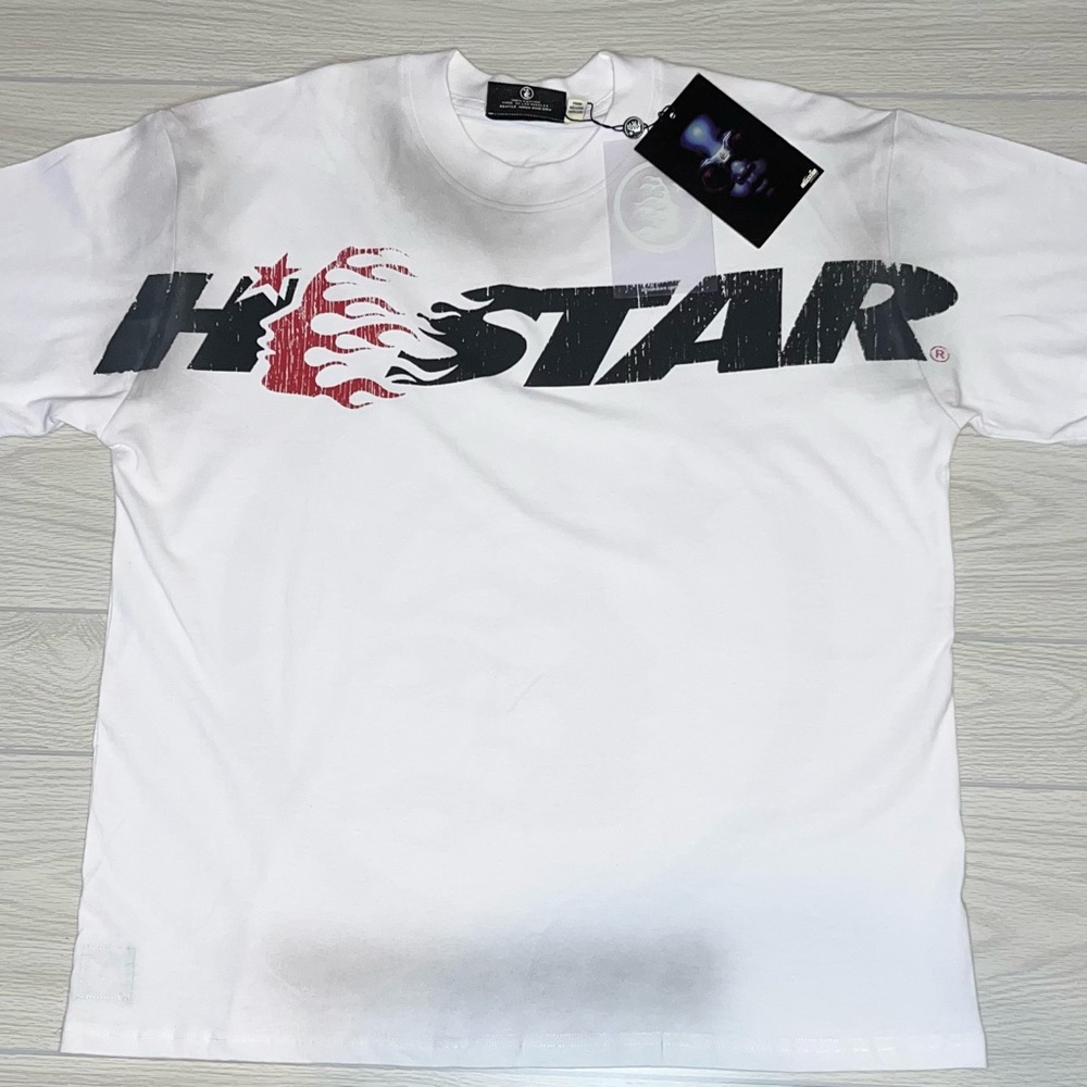 White Graphic Men's T-Shirt by Hostar
